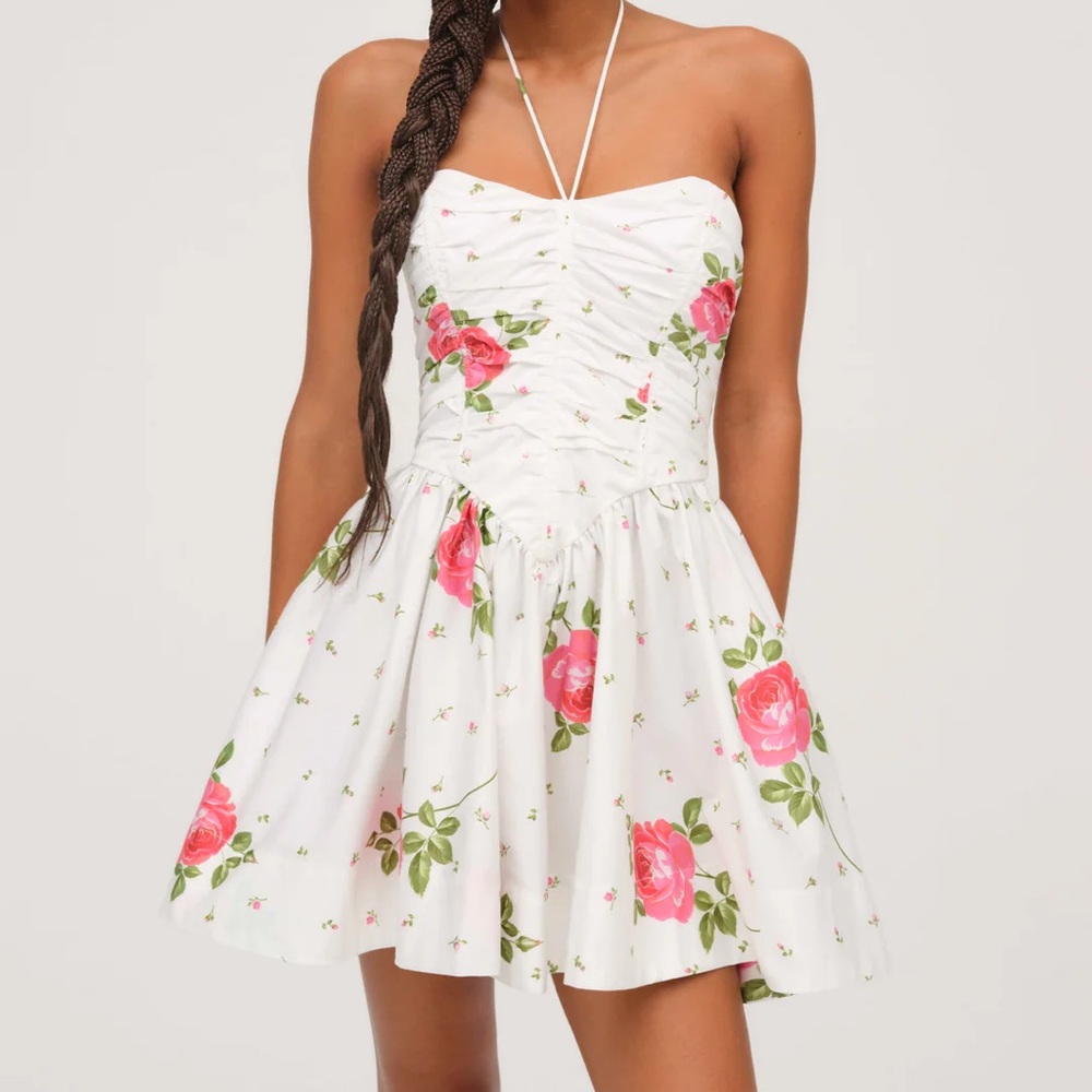 Floral Halter Dress